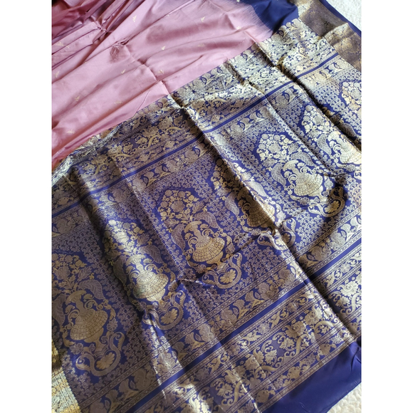 Women Pure Silk Kanjivaram Saree Handloom Wedding Festive Designer - Picture 6 of 16